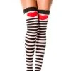 Music Legs Love Lines | Thigh High Stockings Clothing
