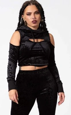 Killstar Clothing Lowkey Velvet Top