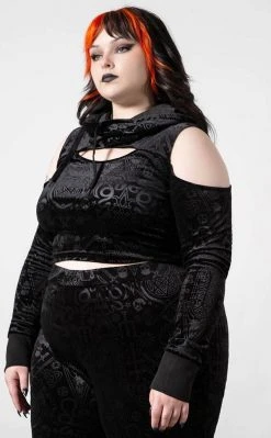 Killstar Clothing Lowkey Velvet Top