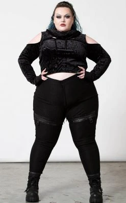 Killstar Clothing Lowkey Velvet Top