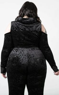 Killstar Clothing Lowkey Velvet Top