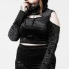 Killstar Clothing Lowkey Velvet Top