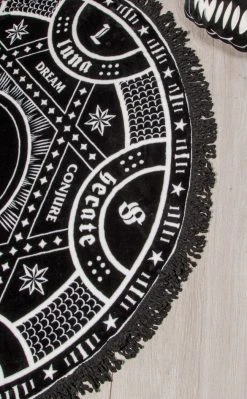 Killstar Lunar Spell Round Blanket Home & Gifts