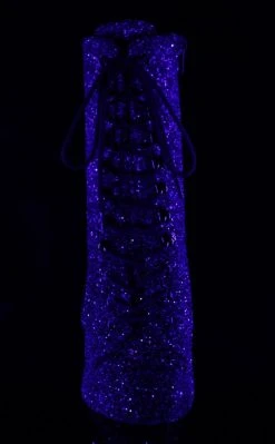 Pleaser Pole Shoes MOON-1020MER Purple Black Ombre Glitter Heels