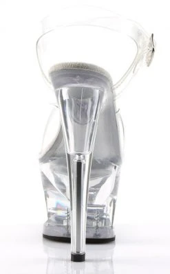 Pleaser MOON-708 Clear Heels Pole Shoes
