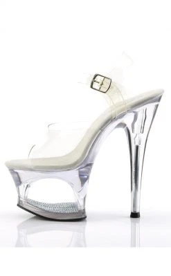 Pleaser MOON-708DM Clear Heels