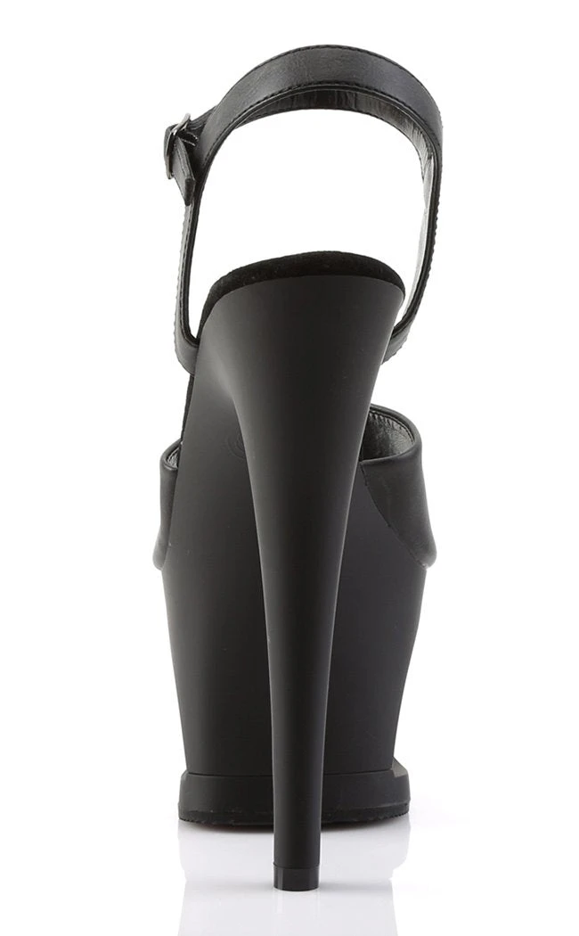 Pleaser Pole Shoes MOON-709SK Black Matte Skull Heels 6 Pleaser Pole Shoes MOON-709SK Black Matte Skull Heels