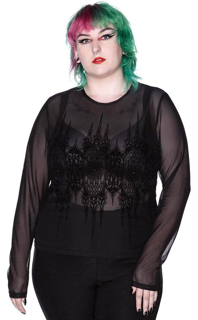 Killstar Madeline Mesh Top Clothing 5 Killstar Madeline Mesh Top Clothing