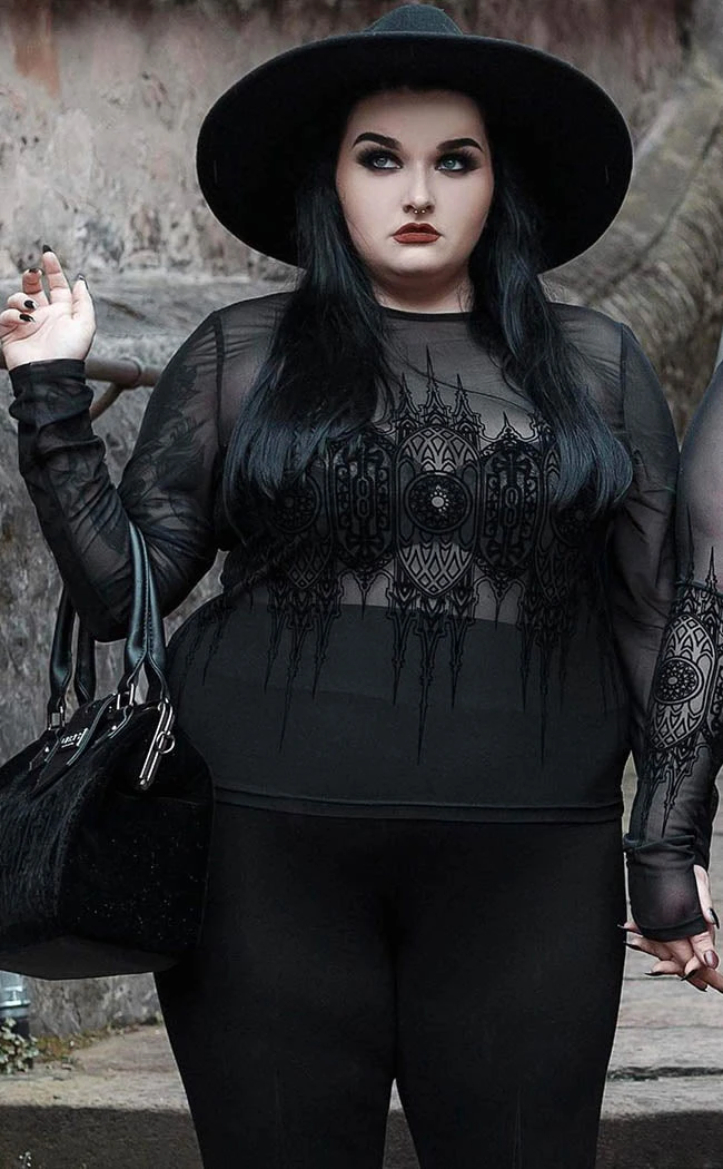 Killstar Madeline Mesh Top Clothing 3 Killstar Madeline Mesh Top Clothing