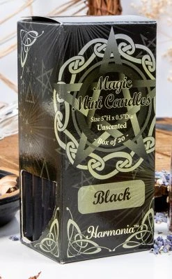Magic Mini Candles | Black | Packet Of 20