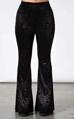 Killstar Magick Mourning Velvet Flares