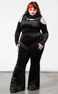 Killstar Magick Mourning Velvet Flares