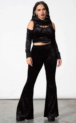 Killstar Magick Mourning Velvet Flares