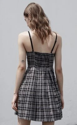 Punk Rave Magpie Plaid Dress Clothing