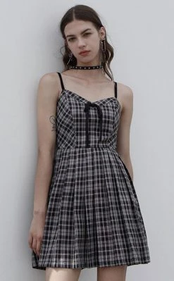 Punk Rave Magpie Plaid Dress Clothing