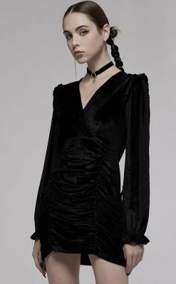 Punk Rave Clothing Malice Velvet Mini Dress