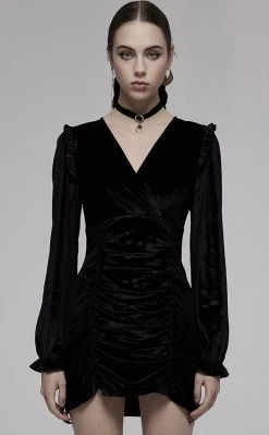 Punk Rave Clothing Malice Velvet Mini Dress
