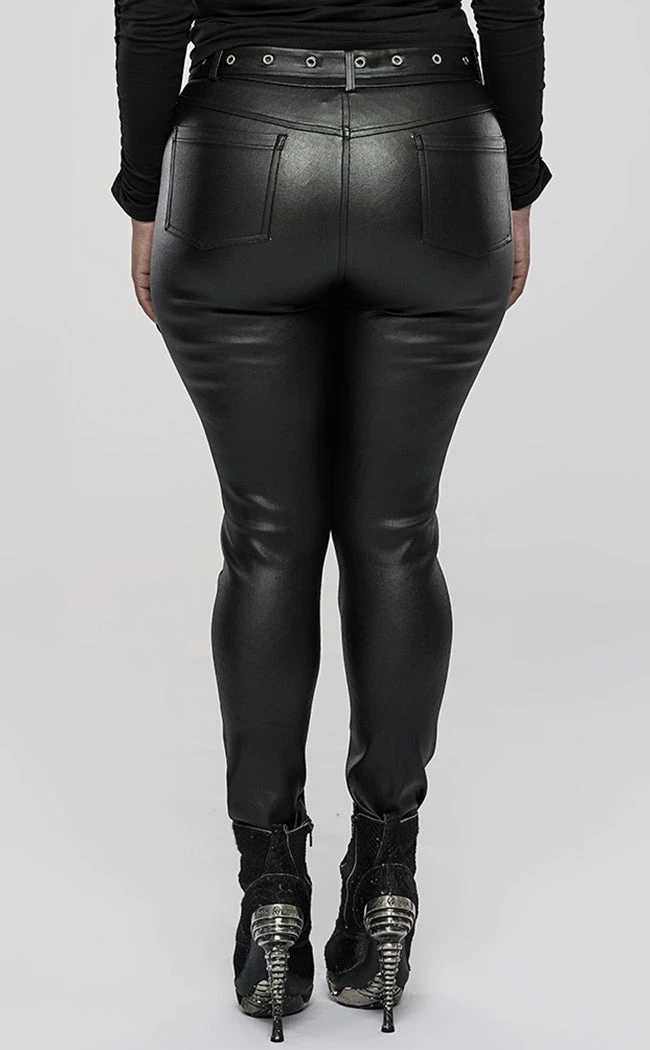 Punk Rave Clothing Marcia Biker Trousers | Plus Size 6 Punk Rave Clothing Marcia Biker Trousers | Plus Size