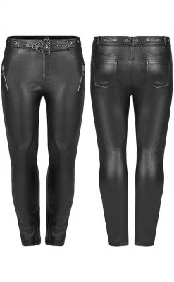 Punk Rave Clothing Marcia Biker Trousers | Plus Size 15 Punk Rave Clothing Marcia Biker Trousers | Plus Size