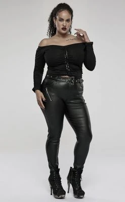 Punk Rave Clothing Marcia Biker Trousers | Plus Size