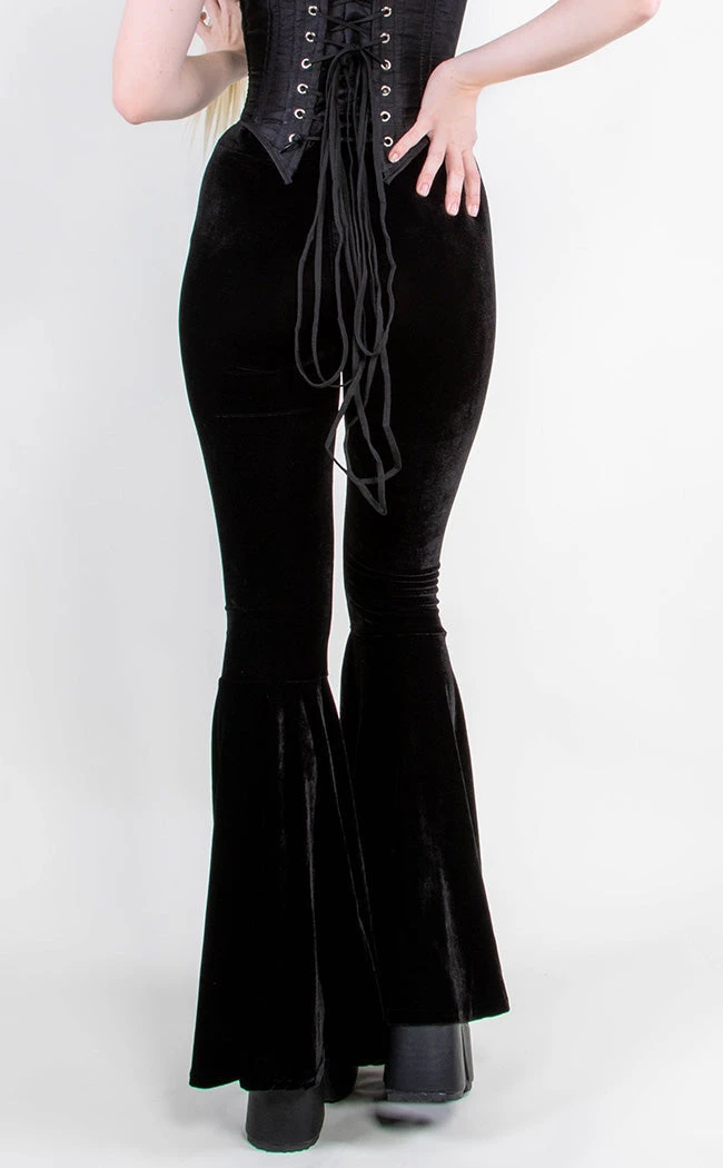 Killstar Clothing Marisol Velvet Bell Bottoms 12 Killstar Clothing Marisol Velvet Bell Bottoms