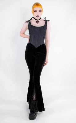 Killstar Clothing Marisol Velvet Bell Bottoms 25 Killstar Clothing Marisol Velvet Bell Bottoms