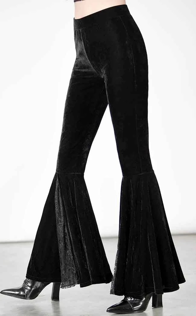 Killstar Clothing Marisol Velvet Bell Bottoms 4 Killstar Clothing Marisol Velvet Bell Bottoms