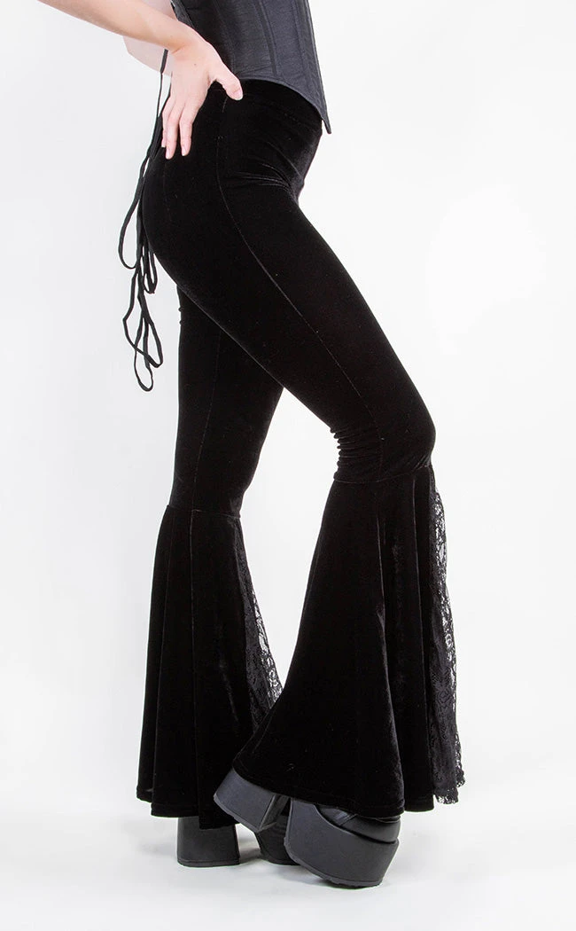 Killstar Clothing Marisol Velvet Bell Bottoms 5 Killstar Clothing Marisol Velvet Bell Bottoms
