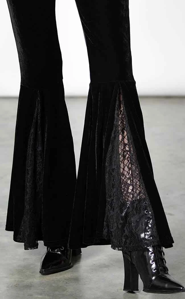 Killstar Clothing Marisol Velvet Bell Bottoms 7 Killstar Clothing Marisol Velvet Bell Bottoms