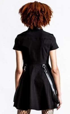Killstar Clothing Menace Collar Dress | Black 12 Killstar Clothing Menace Collar Dress | Black