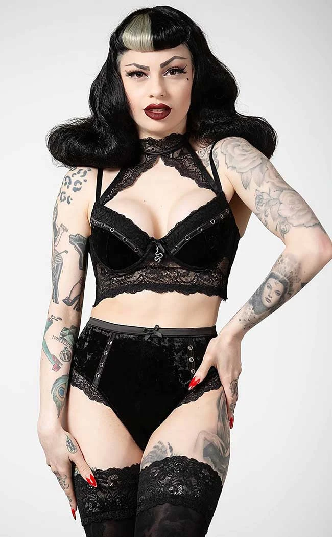 Killstar Mercy Lace Bra | Black Clothing 4 Killstar Mercy Lace Bra | Black Clothing
