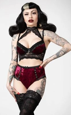 Killstar Mercy Lace Panty | Blood