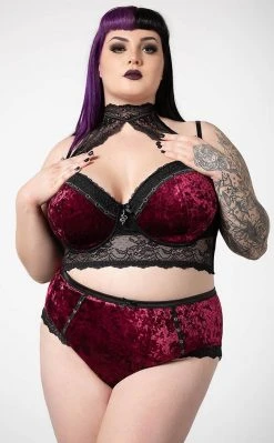 Killstar Mercy Lace Panty | Blood