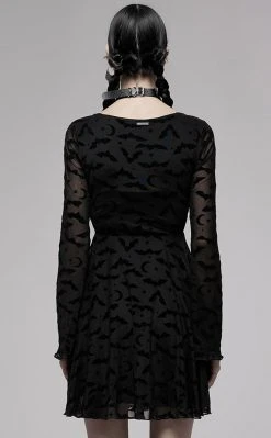 Punk Rave Clothing Mina Flocked Dress