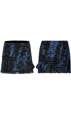 Punk Rave Clothing Minuit Mini Skirt