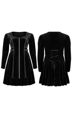 Punk Rave Mircea Velvet Dress | Plus Size Clothing