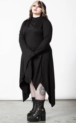 Killstar Mistress Mercury Long Sleeve Dress Clothing 12 Killstar Mistress Mercury Long Sleeve Dress Clothing