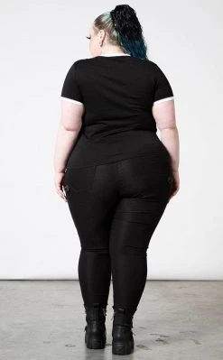 Killstar Clothing Moody V Neck T-Shirt