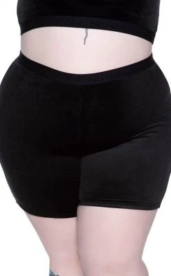 Killstar Clothing Moon Cycle Bike Shorts | Black