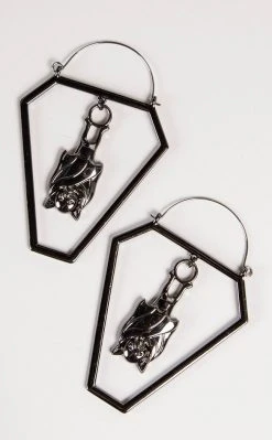 TB Mortal Perch Coffin Plug Hoops | Earrings