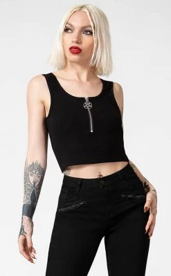 Killstar Clothing Mortem Rib Top