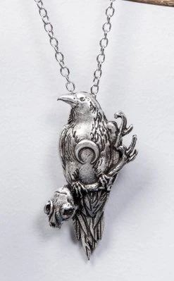 Gothic Jewellery Muninn Necklace Accessories 9 Gothic Jewellery Muninn Necklace Accessories