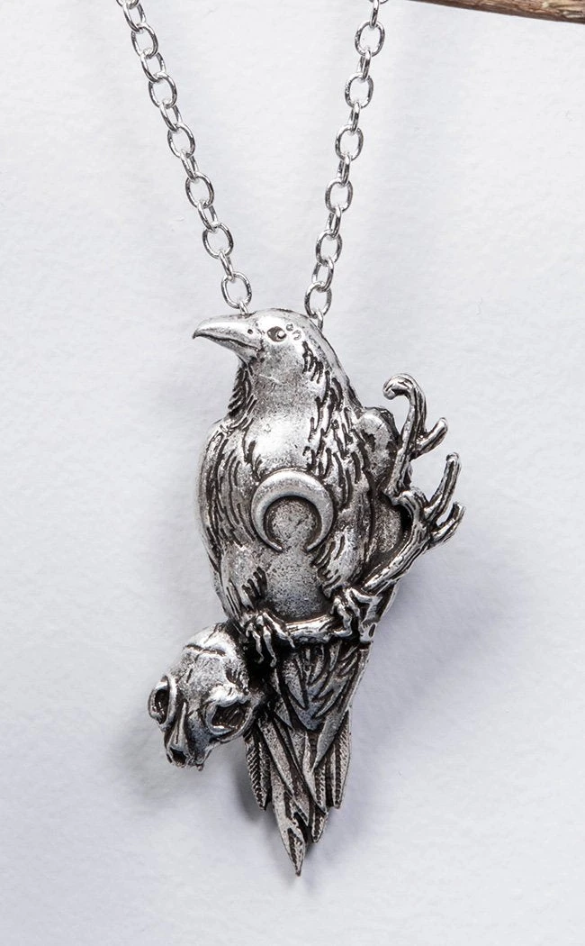 Gothic Jewellery Muninn Necklace Accessories 6 Gothic Jewellery Muninn Necklace Accessories