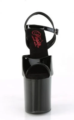 Pleaser NAUGHTY-809 Black Patent Heels