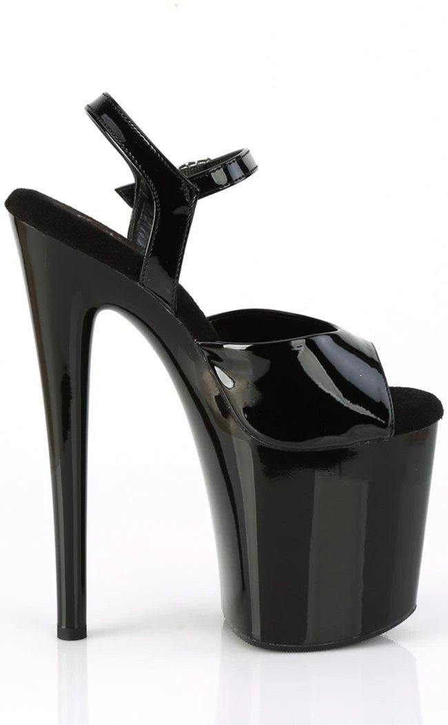 Pleaser NAUGHTY-809 Black Patent Heels 7 Pleaser NAUGHTY-809 Black Patent Heels