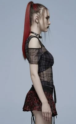 Punk Rave Nemesis Mesh Top Clothing