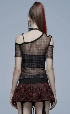 Punk Rave Nemesis Mesh Top Clothing