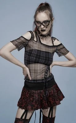 Punk Rave Nemesis Mesh Top Clothing
