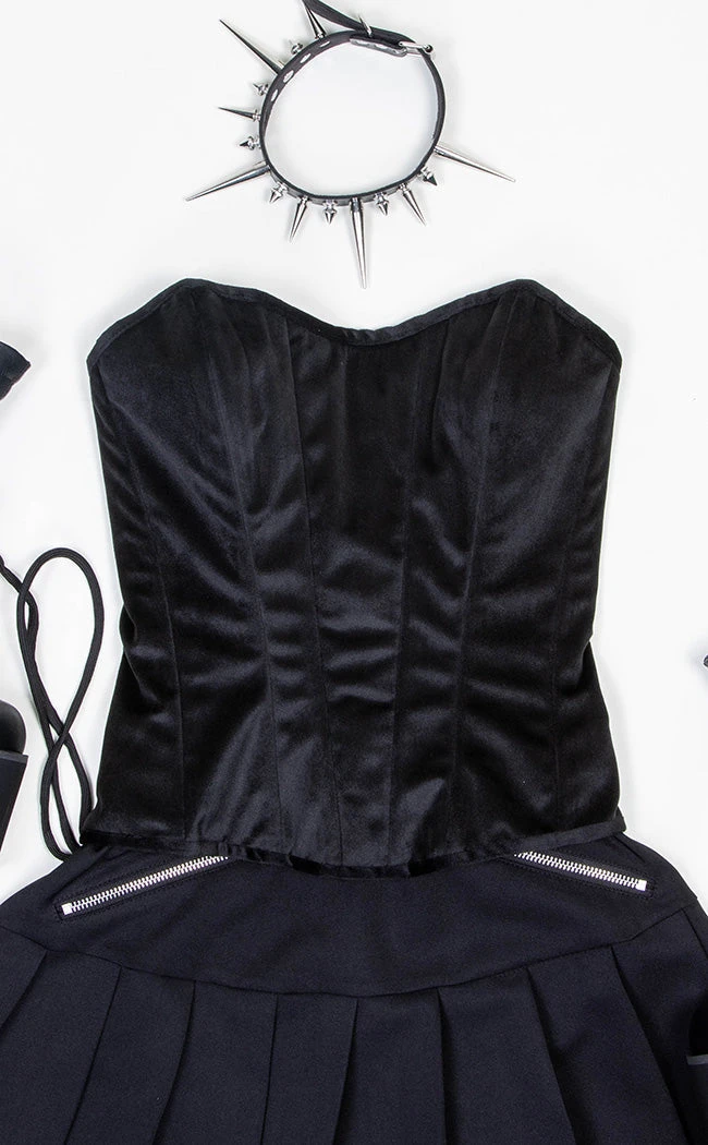 Tragic Beautiful Nemesis Velvet Corset 13 Tragic Beautiful Nemesis Velvet Corset