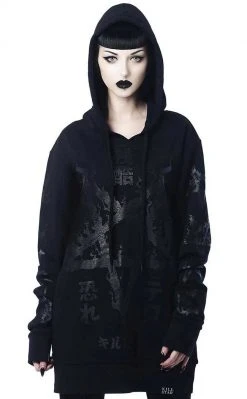 Killstar Night Terror Oversized Hoodie Clothing